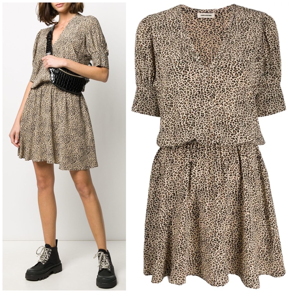 NEW | Zadig & Voltaire Russel Print Leopard Dress